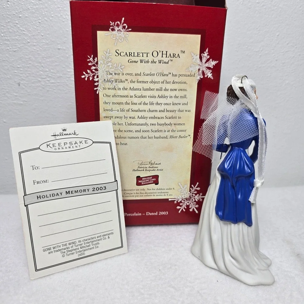 2003 Vintage Hallmark Keepsake Ornament‎ 2003 Scarlett OHara Gone With The Wind